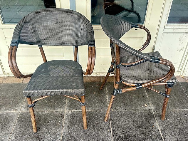 Terrasstoel nice mokka (6x) - afbeelding 1 van  4