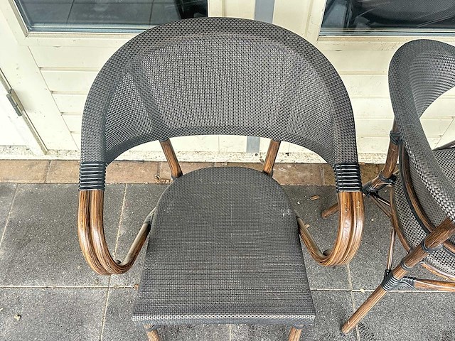 Terrasstoel nice mokka (6x) - afbeelding 3 van  4