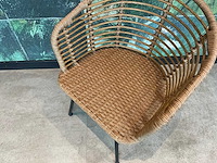 Terrasstoel rotan look (6x) - afbeelding 3 van  3