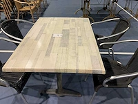 Terrastafel (3x) + 16 stoelen - afbeelding 3 van  7