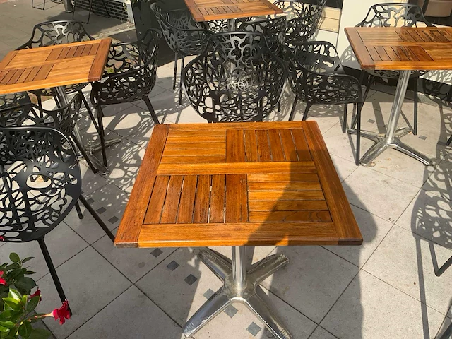 Terrastafel 70x70x75cm (8x) - afbeelding 4 van  6
