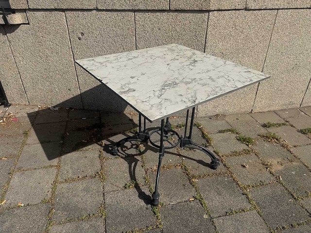 Terrastafel hpl marmerlook (3x) - afbeelding 1 van  4