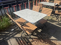 Terrastafel hpl marmerlook (6x) - afbeelding 1 van  3