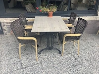 Terrastafel met 4 stoelen - terrace set (8x) - afbeelding 2 van  4