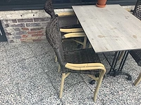 Terrastafel met 4 stoelen - terrace set (8x) - afbeelding 3 van  4