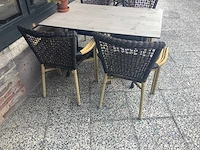 Terrastafel met 4 stoelen - terrace set (8x) - afbeelding 4 van  4