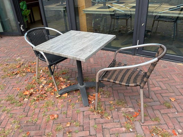 Terrastafel met 4 stoelen (26x) - afbeelding 2 van  6