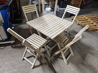 Terrastafel met stoelen (10x) - afbeelding 1 van  2