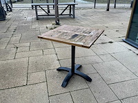 Terrastafel met teakhouten blad (10x) - afbeelding 1 van  3