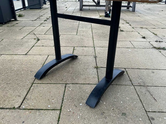 Terrastafel met teakhouten blad (2x) - afbeelding 2 van  2