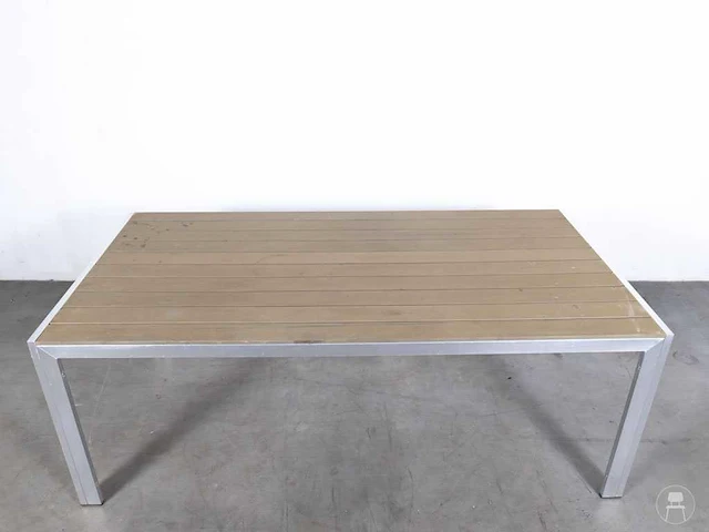 Terrastafel wood look (2x) - afbeelding 4 van  5