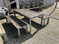 Terrastafels met banken (2x) - afbeelding 9 van  10