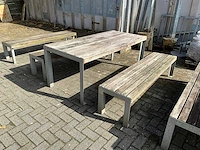Terrastafels met banken (2x) - afbeelding 2 van  10