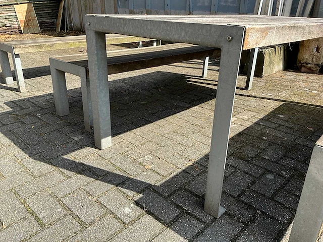 Terrastafels met banken (2x) - afbeelding 4 van  10