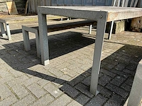 Terrastafels met banken (2x) - afbeelding 4 van  10