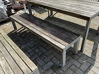 Terrastafels met banken (2x) - afbeelding 5 van  10