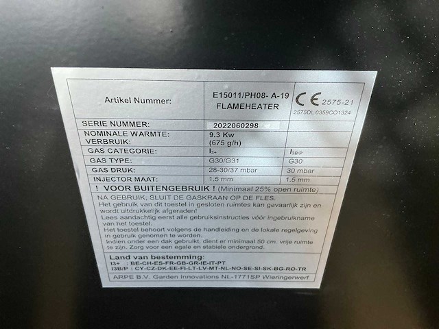 Terrasverwarming (2x) - afbeelding 5 van  5