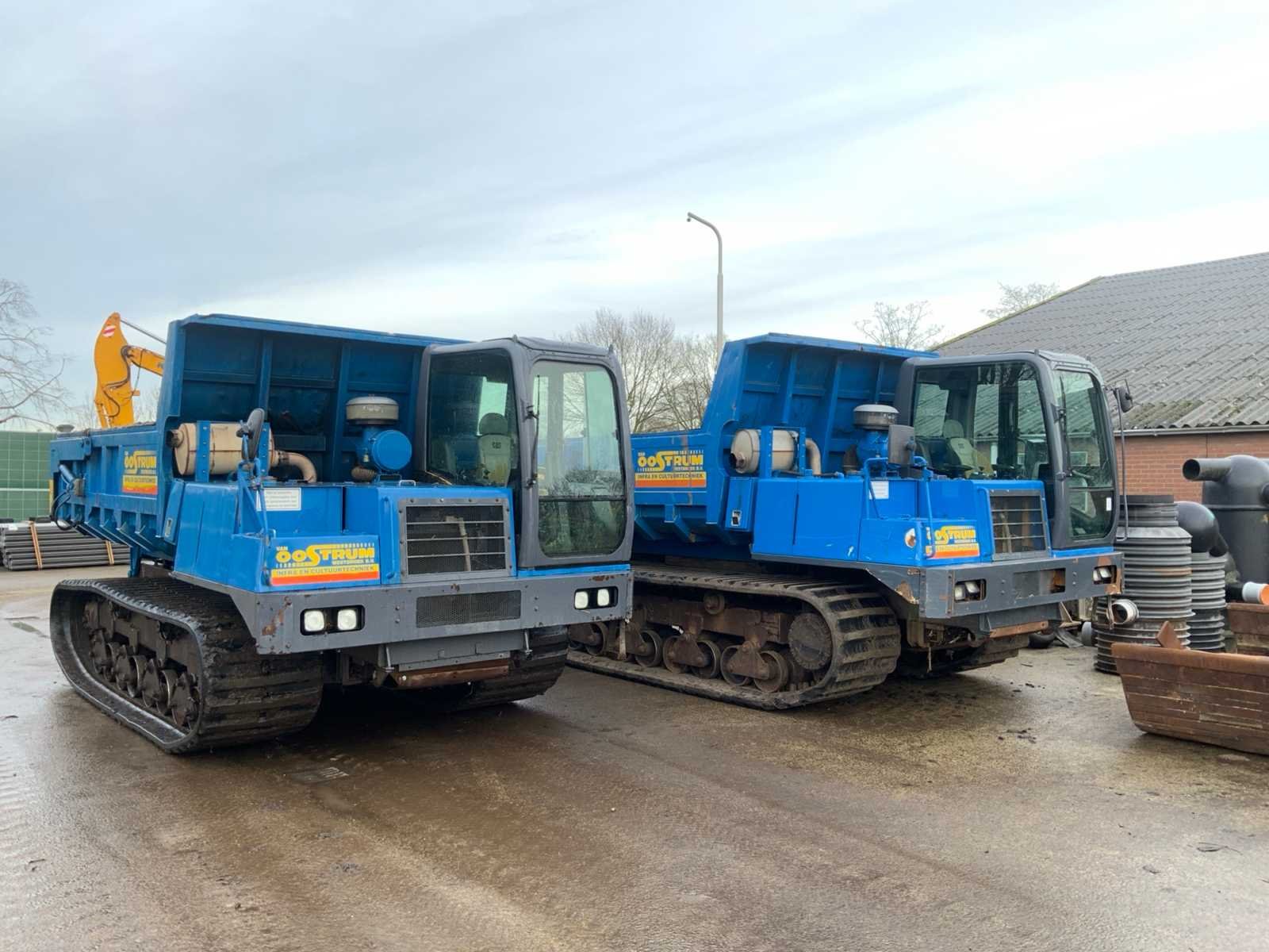 Terrein opruiming van oostrum westbroek, grondverzetmachines, tractors, gronddumpers, be-combi's en overig materieel