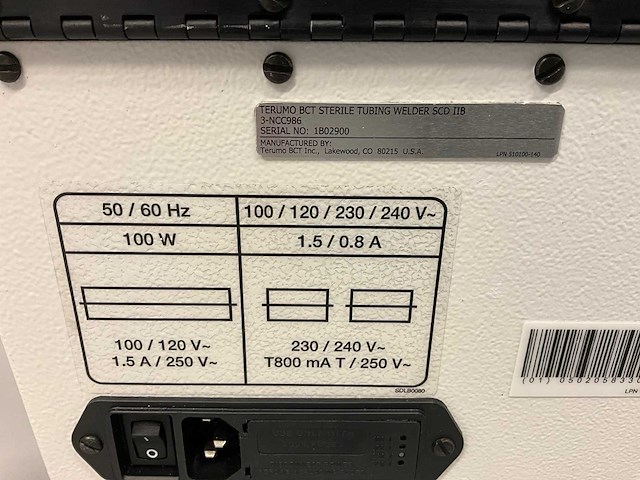 Terumo bct scd iib steriele buislasapparaat (2x) - afbeelding 6 van  6