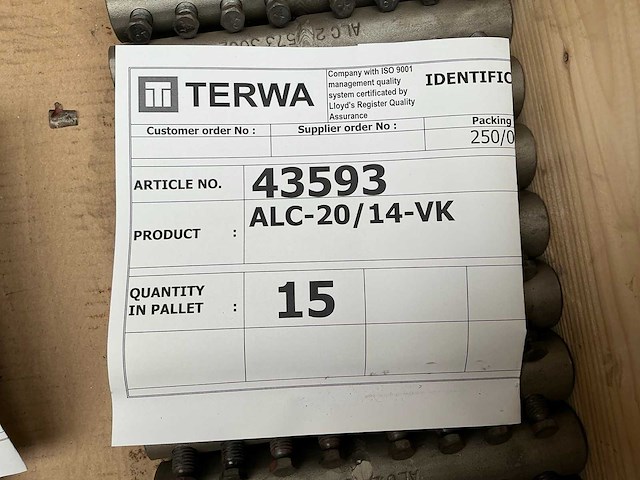 Terwa alligator koppel anker (78x) - afbeelding 6 van  14