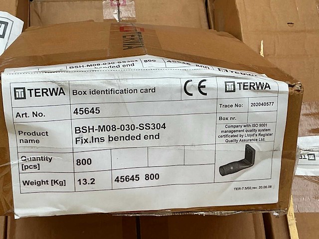 Terwa bsh-m08-030-ss304 bevestigingselement (66401x) - afbeelding 7 van  8