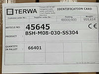 Terwa bsh-m08-030-ss304 bevestigingselement (66401x) - afbeelding 8 van  8