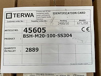 Terwa bsh-m20-100-ss304 bevestigingselement (2889x) - afbeelding 4 van  5