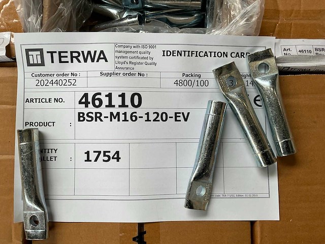 Terwa bsr-m16-120-ev bevestigingselement (1754x) - afbeelding 3 van  3