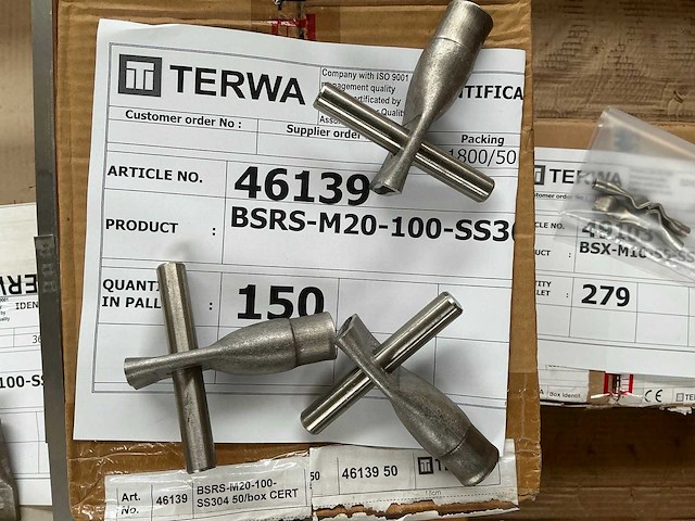 Terwa bsrs/ bsx bevestigingselement (1699x) - afbeelding 2 van  5