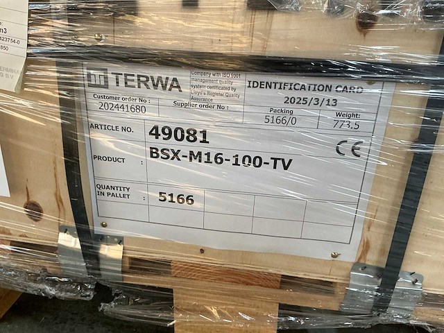 Terwa bsx-m16-100-tv bsx-bevestigingselement (5166x) - afbeelding 6 van  6