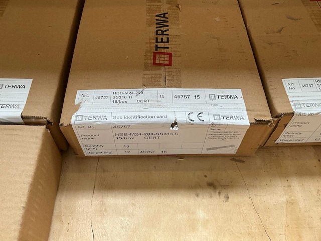Terwa hbb-m24-200-ss316ti hbb hijsboutanker 2500kg (119x) - afbeelding 3 van  5