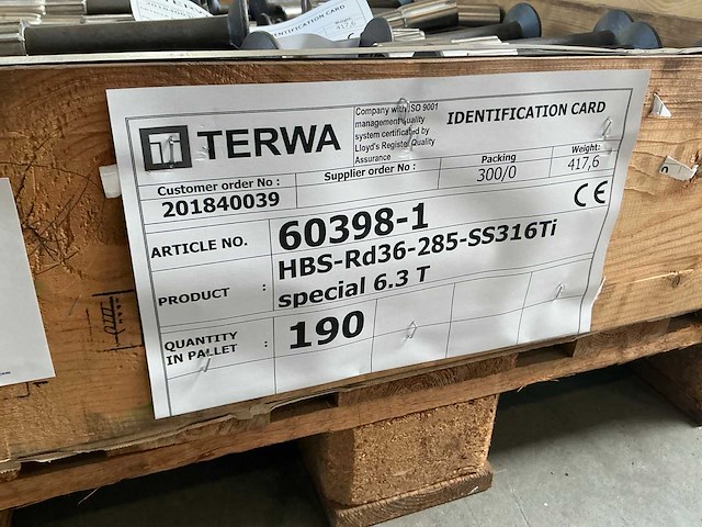 Terwa hbs-rd36-285-ss316ti hbs anker 6.3t (190x) - afbeelding 7 van  7