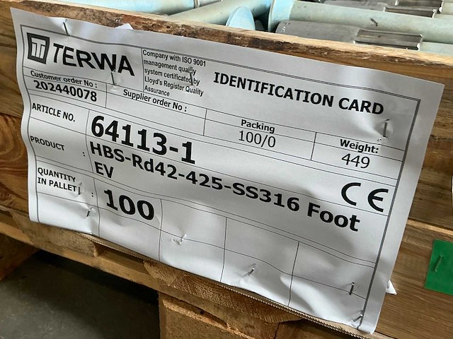 Terwa hbs-rd42-425-ss316 hbs anker 12.5t (100x) - afbeelding 7 van  7
