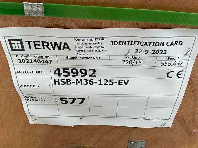 Terwa hsb-m36-125-ev vlakke hijshuls (577x) - afbeelding 6 van  6