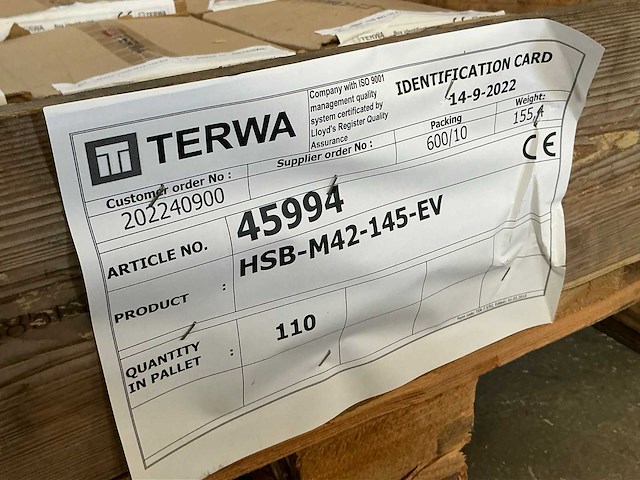 Terwa hsb-m42-145-ev hijshuls 8t (110x) - afbeelding 6 van  6