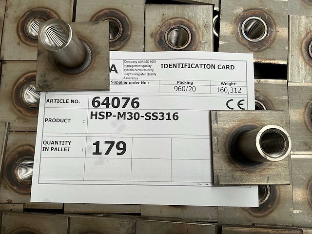 Terwa hsp-m30-ss316 hijshuls (179x) - afbeelding 3 van  3