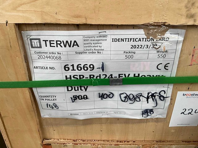 Terwa hsp-rd24-ev heavy duty hijshuls (148x) - afbeelding 5 van  6