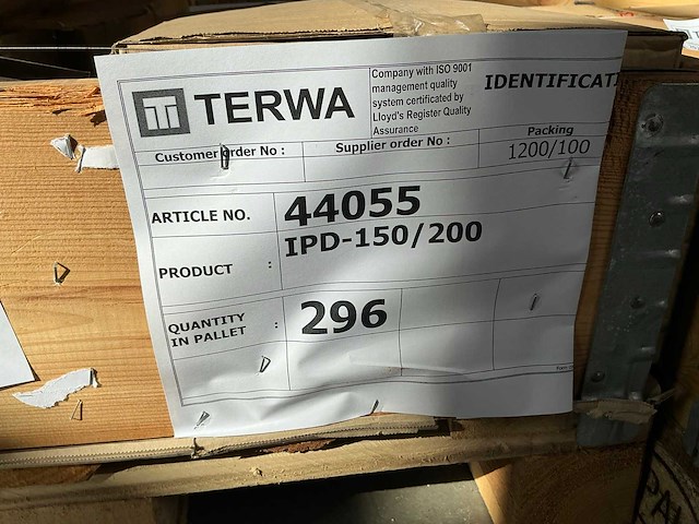 Terwa ipd bevestigingsplaat met draadstang (696x) - afbeelding 6 van  6