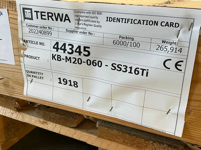 Terwa kb-m20-060-ss316ti draadbus (1918x) - afbeelding 5 van  5