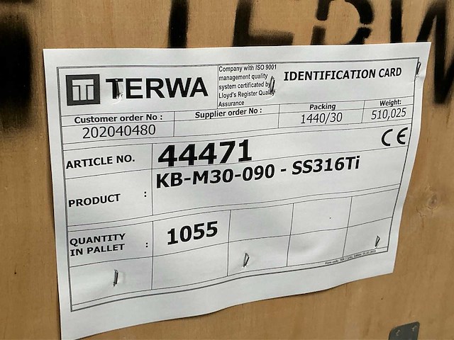 Terwa kb-m30-090-ss316ti draadbus (1055x) - afbeelding 5 van  5