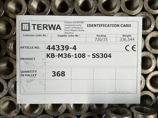 Terwa kb-m36-108-ss304 draadbus (368x) - afbeelding 3 van  3