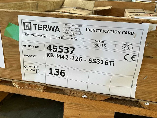 Terwa kb-m42-126-ss316ti draadbus (136x) - afbeelding 3 van  3