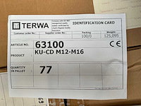 Terwa ku-cd m12-m16 polyurethaan tegelmat (77x) - afbeelding 3 van  3