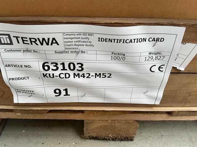 Terwa ku-cd m42-m52 polyurethaan tegelmat (91x) - afbeelding 3 van  3