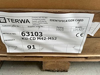 Terwa ku-cd m42-m52 polyurethaan tegelmat (91x) - afbeelding 3 van  3