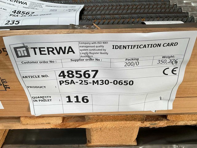 Terwa psa-25-m30-0650 psa-stekanker (116x) - afbeelding 3 van  3