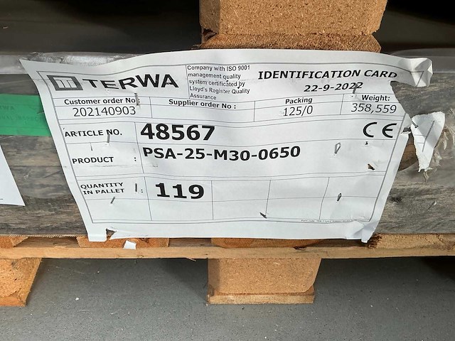 Terwa psa-25-m30-0650 psa-stekanker (119x) - afbeelding 4 van  4