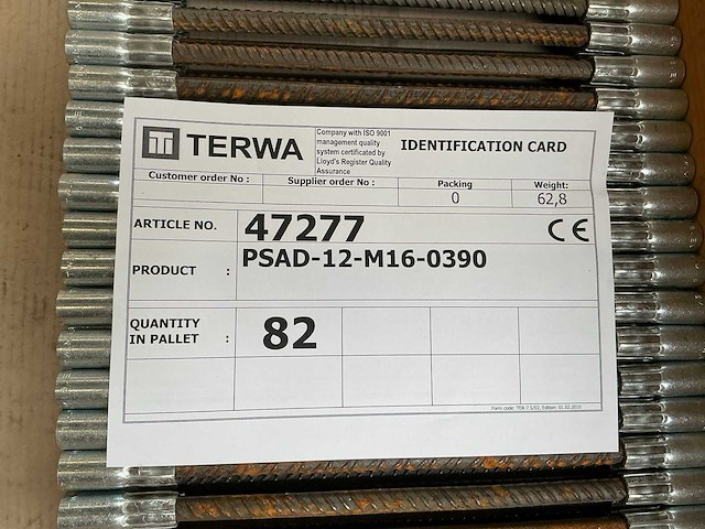 Terwa psad-12-m16 psad dubbele stekanker (138x) - afbeelding 1 van  1