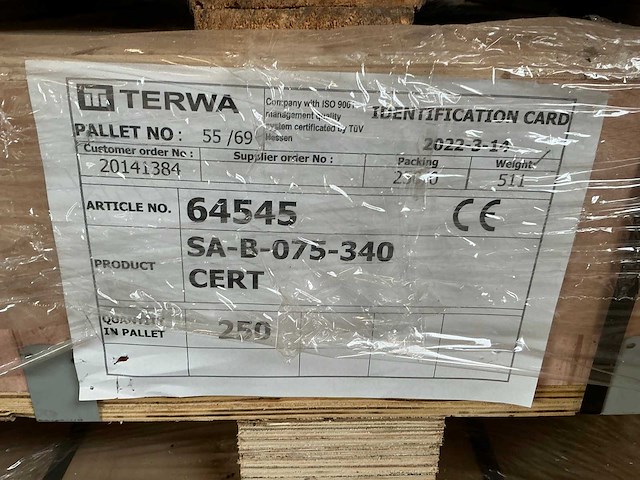 Terwa sa-b-075-340 spreidanker (250x) - afbeelding 5 van  5