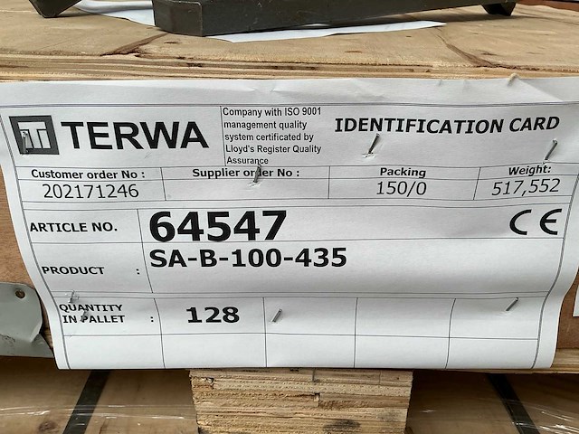 Terwa sa-b-100-435 sprei anker (128x) - afbeelding 7 van  7